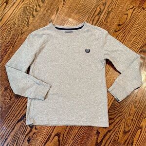 RALPH LAUREN CHAPS Boys Gray Long Sleeved T-shirt 100% Cotton SIZE 8 Small~091